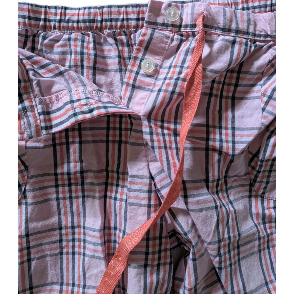 Victoria's Secret Pink Plaid Pajama PJ Pants Oversized Lightweight Large - Picture 4 of 9